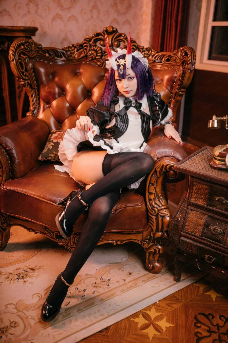 花铃 – FGO 酒吞童子 女仆 [72P-731MB] 【丝足阁写真】014.webp