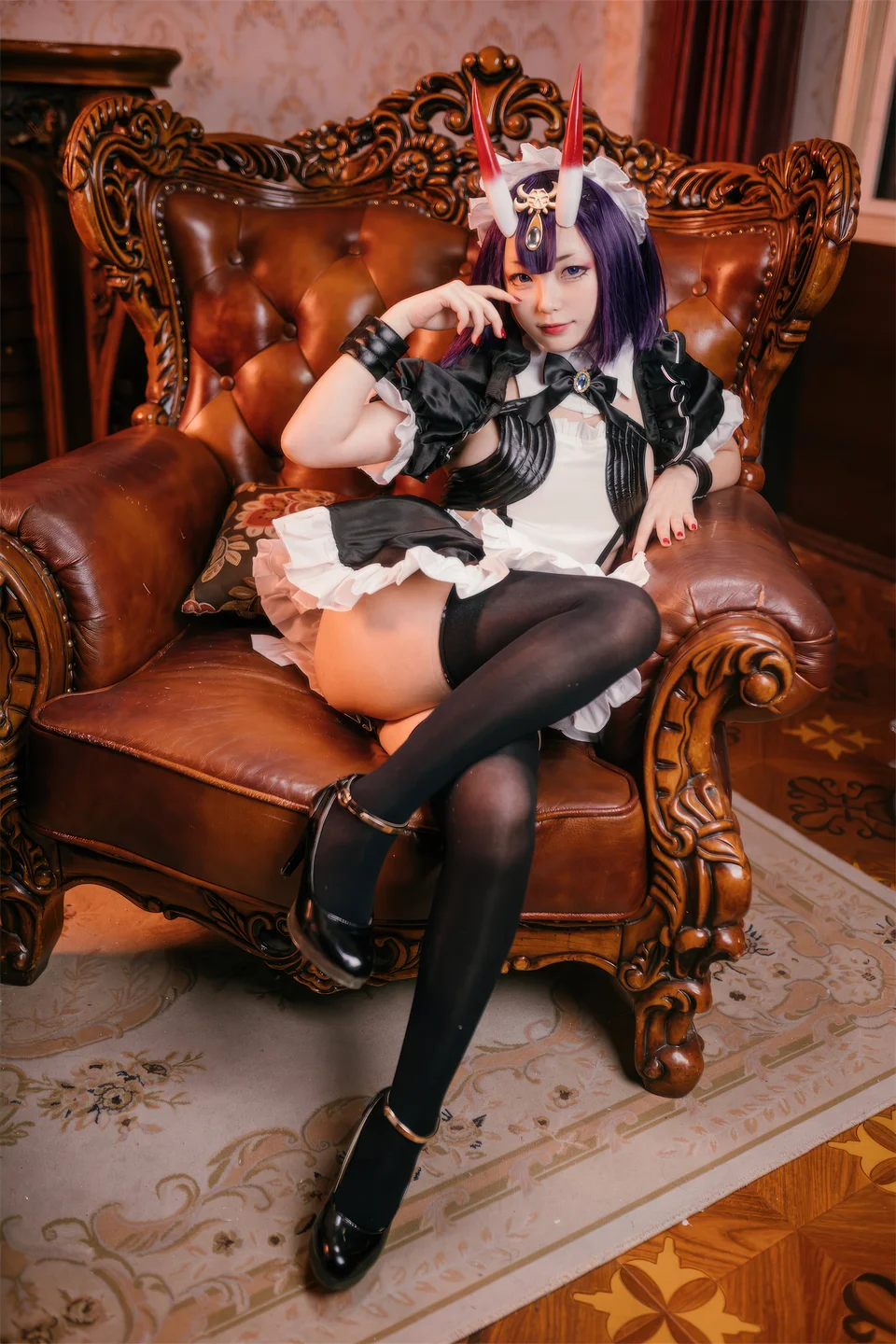 花铃 – FGO 酒吞童子 女仆 [72P-731MB] 【丝足阁写真】016.webp