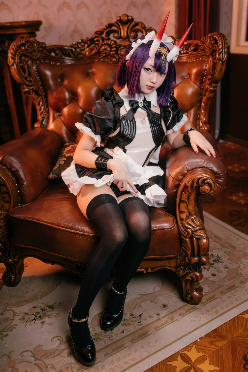 花铃 – FGO 酒吞童子 女仆 [72P-731MB] 【丝足阁写真】019.webp