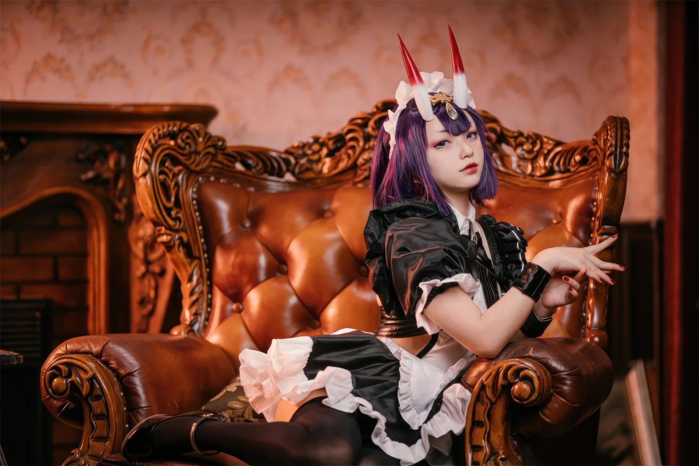 花铃 – FGO 酒吞童子 女仆 [72P-731MB] 【丝足阁写真】020.webp