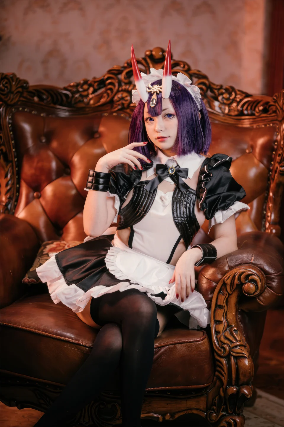 花铃 – FGO 酒吞童子 女仆 [72P-731MB] 【丝足阁写真】021.webp