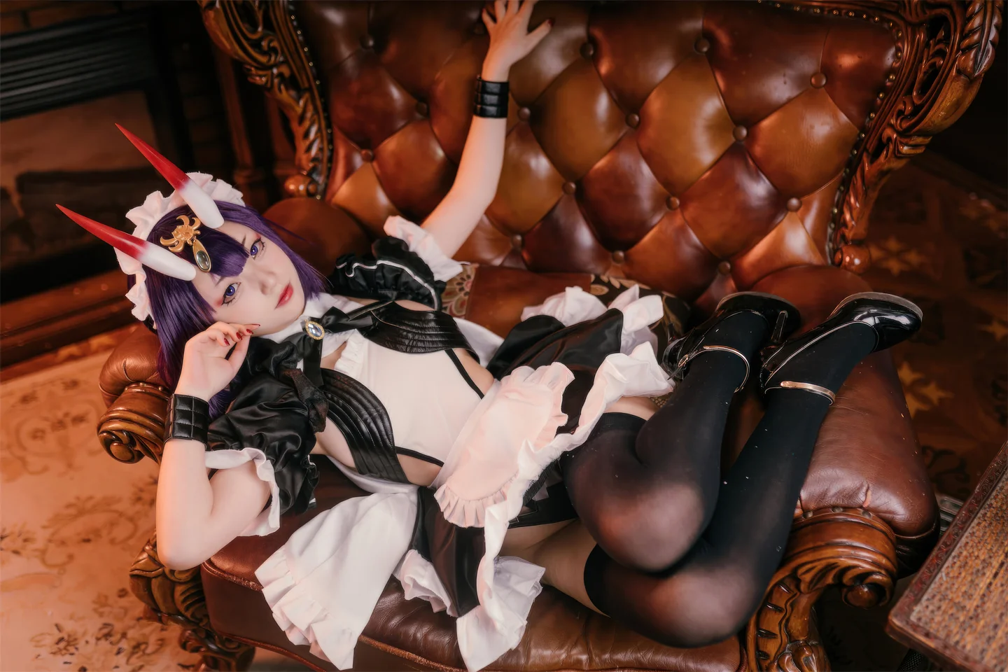 花铃 – FGO 酒吞童子 女仆 [72P-731MB] 【丝足阁写真】023.webp