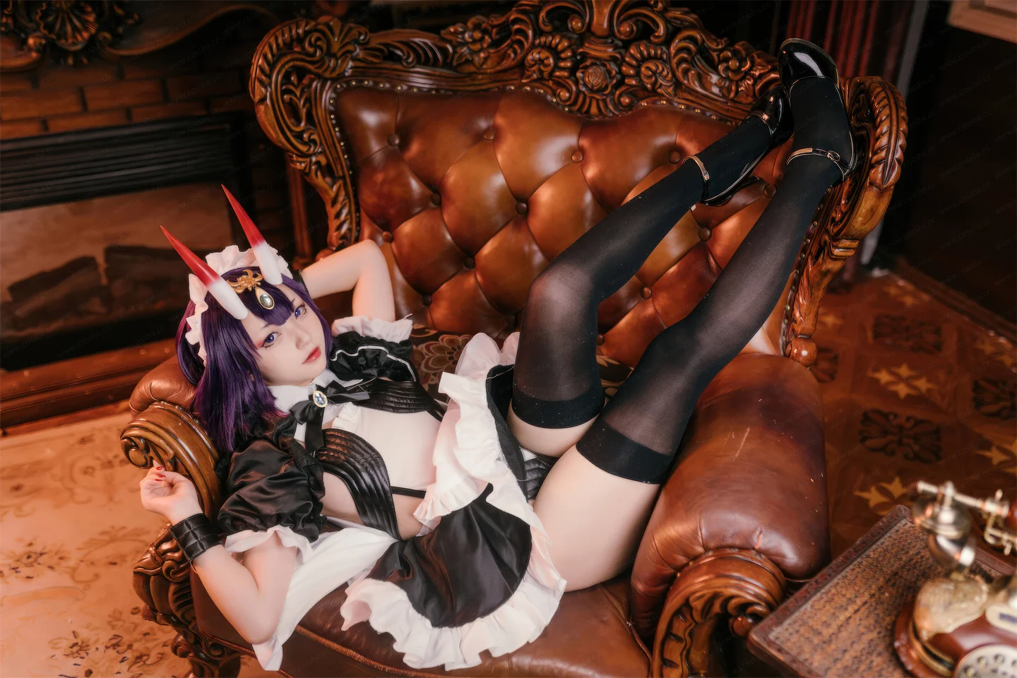 花铃 – FGO 酒吞童子 女仆 [72P-731MB] 【丝足阁写真】024.webp