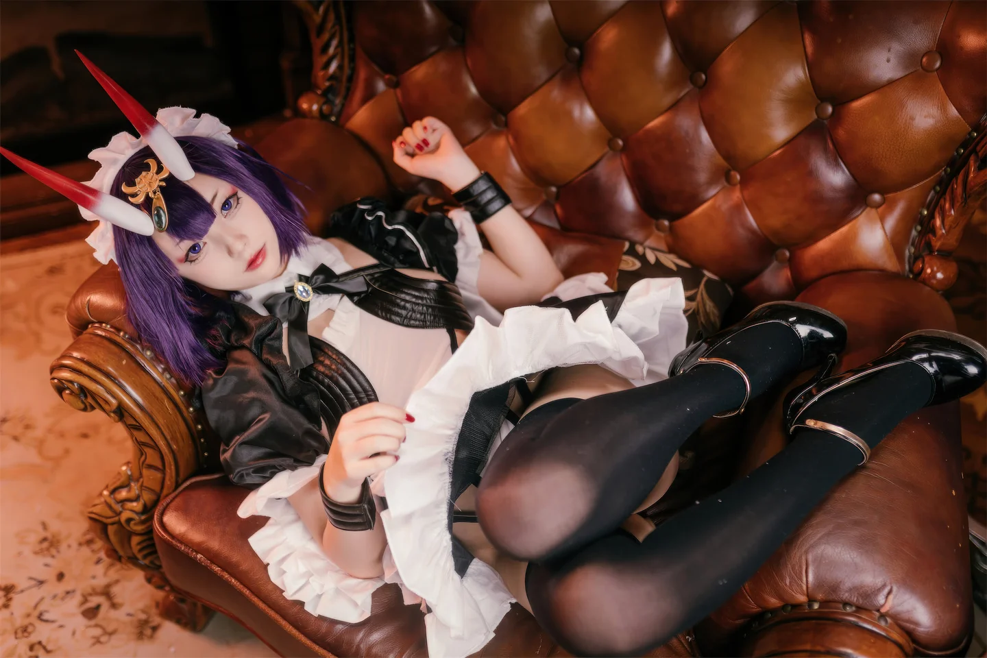 花铃 – FGO 酒吞童子 女仆 [72P-731MB] 【丝足阁写真】026.webp