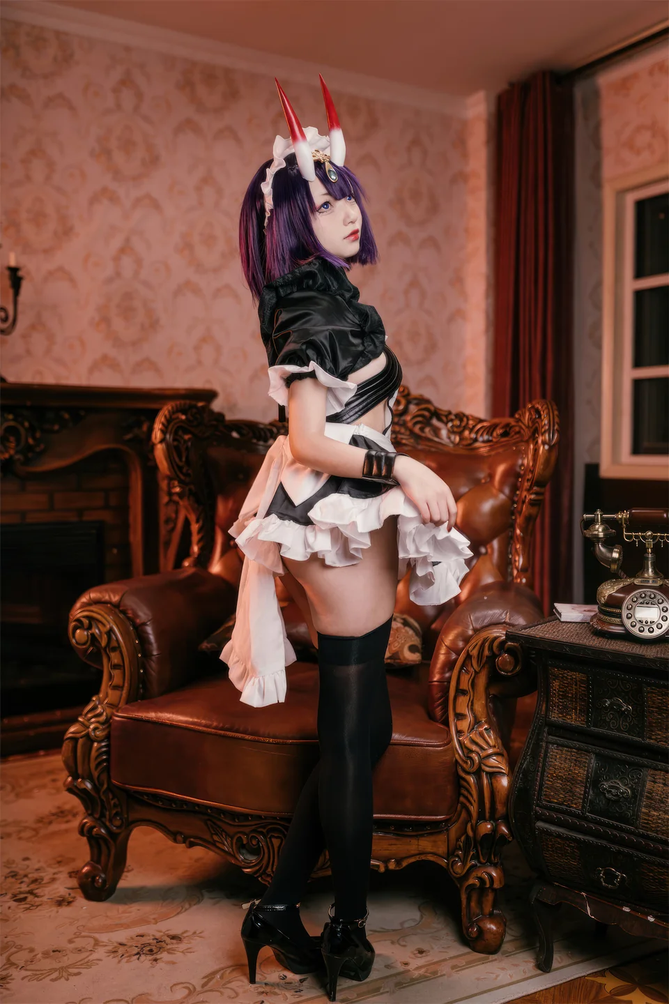 花铃 – FGO 酒吞童子 女仆 [72P-731MB] 【丝足阁写真】030.webp