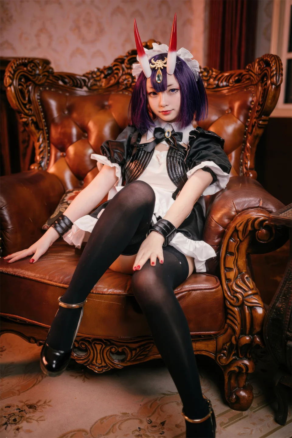 花铃 – FGO 酒吞童子 女仆 [72P-731MB] 【丝足阁写真】040.webp