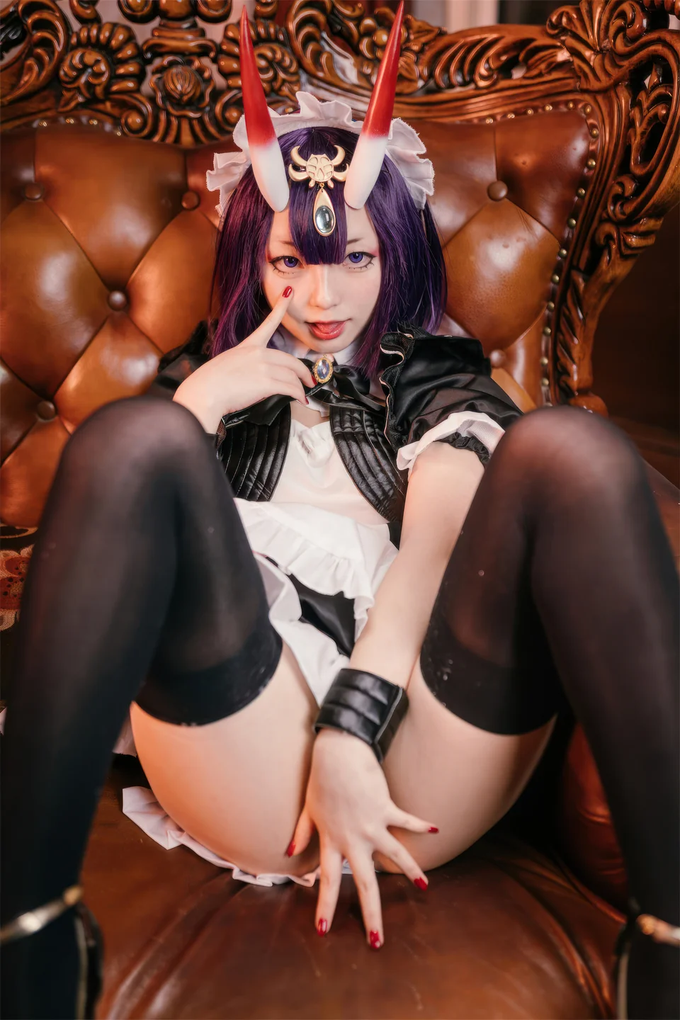 花铃 – FGO 酒吞童子 女仆 [72P-731MB] 【丝足阁写真】042.webp
