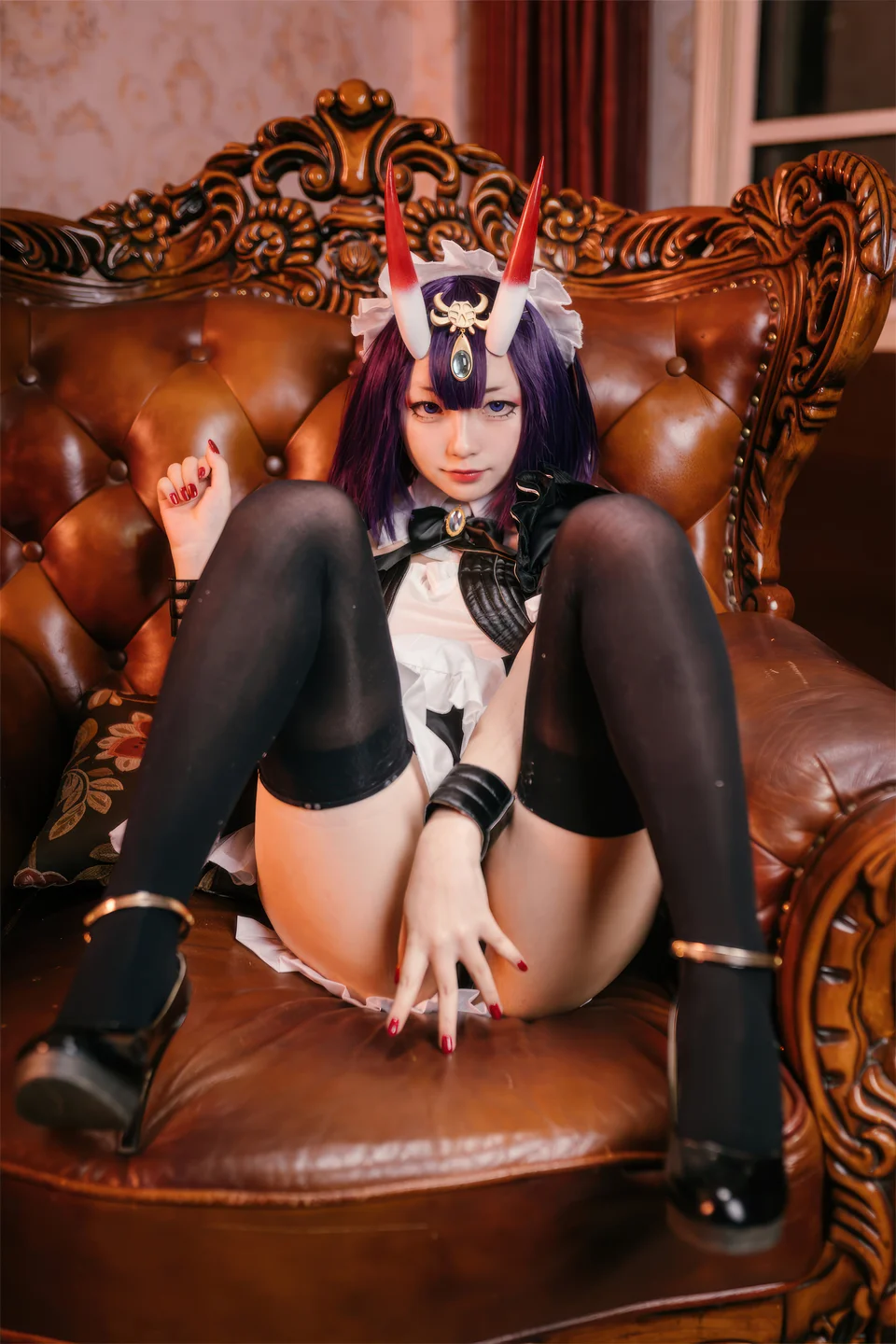 花铃 – FGO 酒吞童子 女仆 [72P-731MB] 【丝足阁写真】044.webp