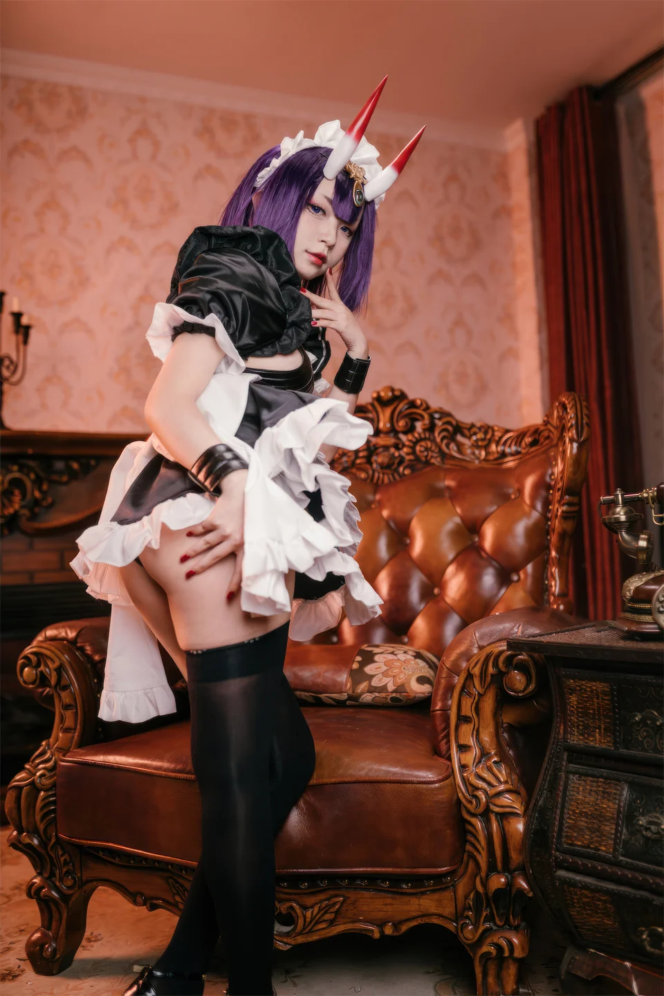 花铃 – FGO 酒吞童子 女仆 [72P-731MB] 【丝足阁写真】047.webp