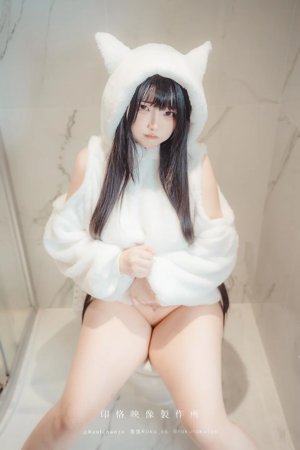 落落Raku - 白衣小猫Kitten 【丝足阁写真】005.webp