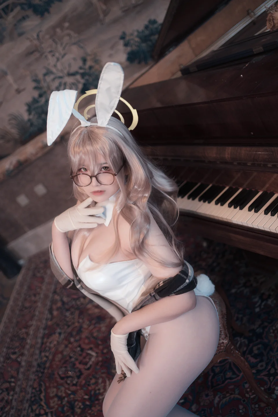 蔚蓝档案 室笠茜 兔女郎 [47P 7V] 20240919-211911(12).webp