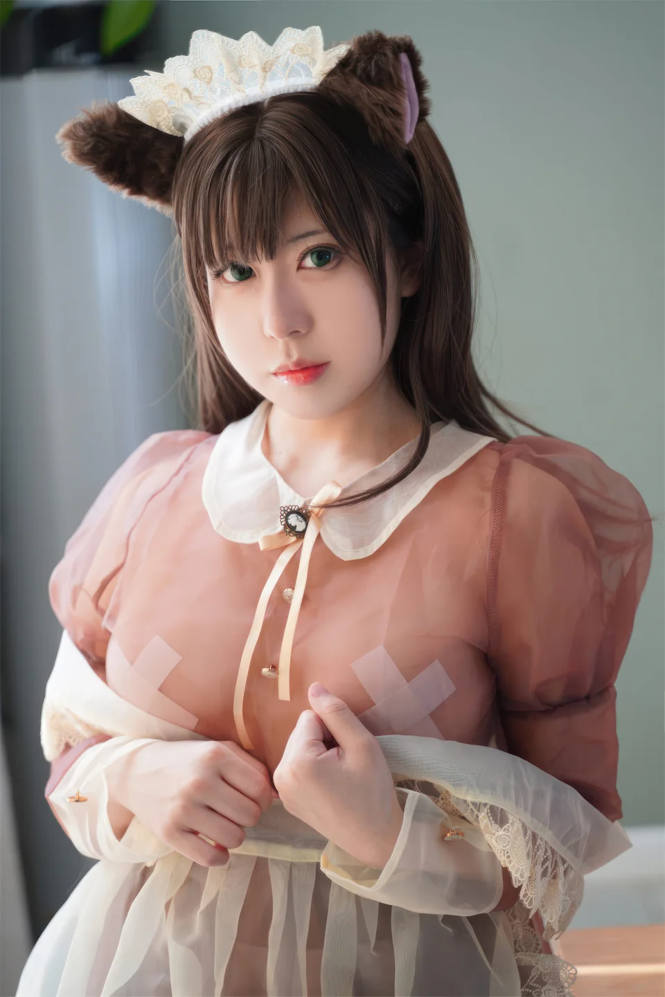虎森森 - 棕色透明女仆 [35P] 20240902-233110(20).webp