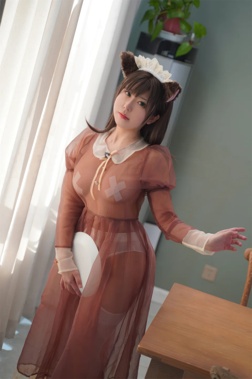 虎森森 - 棕色透明女仆 [35P] 20240902-233110(27).webp