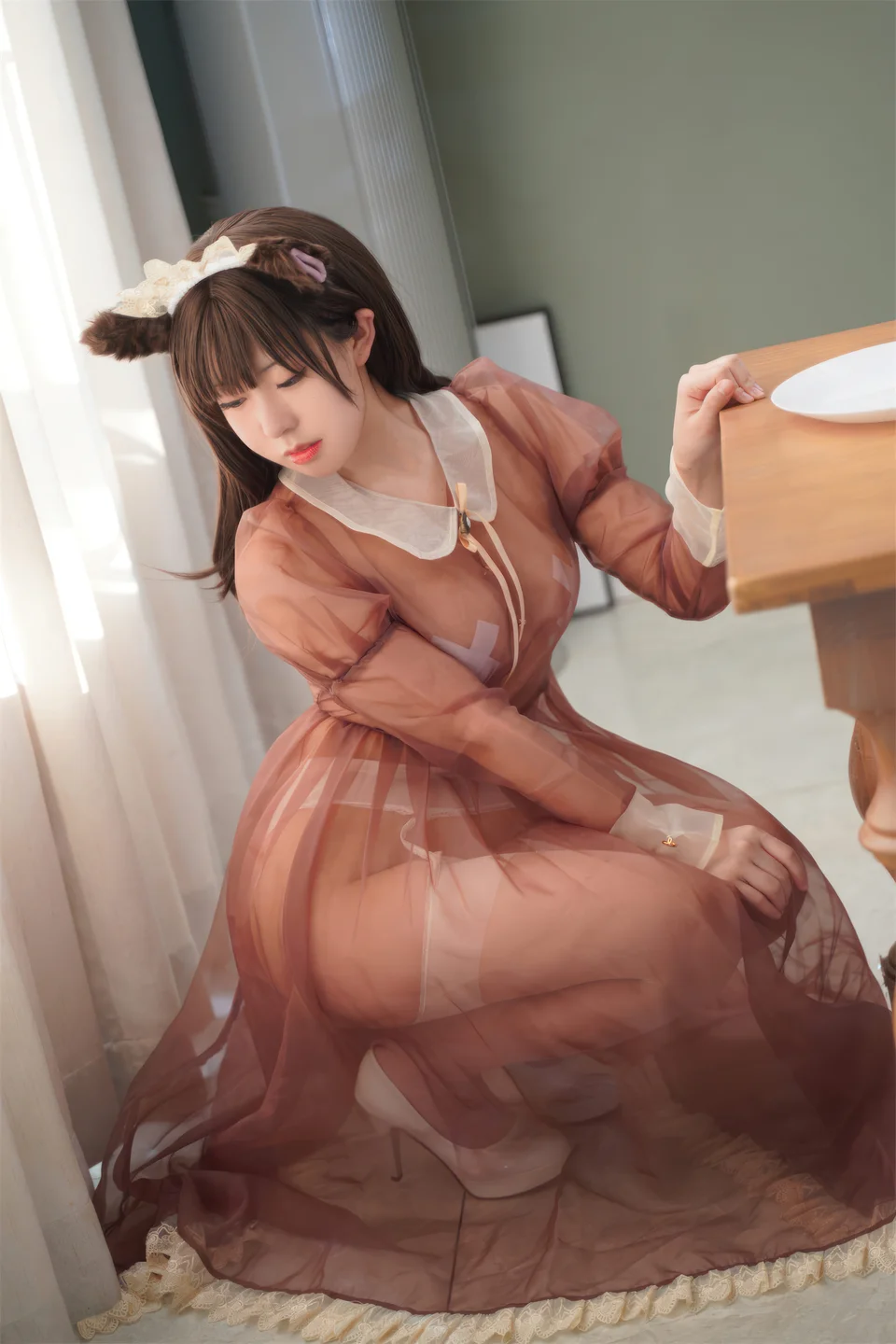 虎森森 - 棕色透明女仆 [35P] 20240902-233110(33).webp