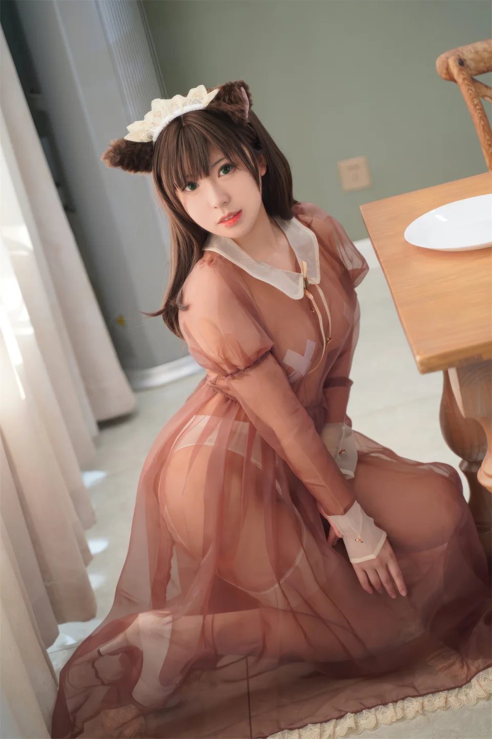 虎森森 - 棕色透明女仆 [35P] 20240902-233110(34).webp