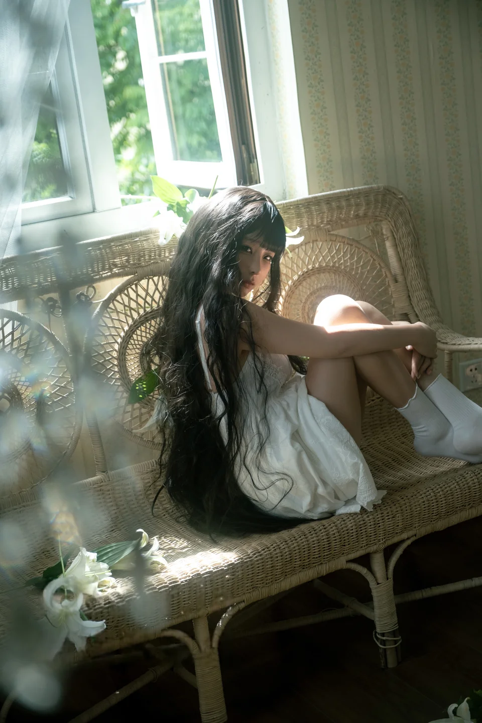 蠢沫沫 – 2024年会员 白吊带 [36P] TG@simisebaisi006.webp