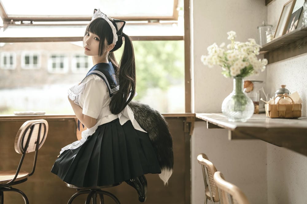 蠢沫沫 猫猫女仆 23P