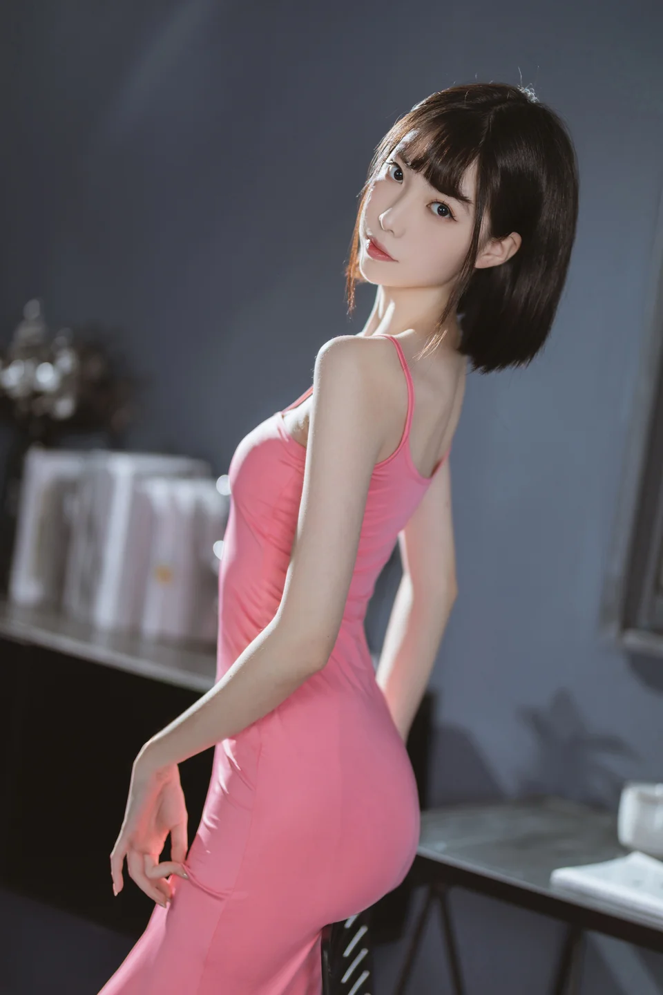 许岚LAN - 粉色长裙 [40P-180MB] 【丝足阁写真】009.webp