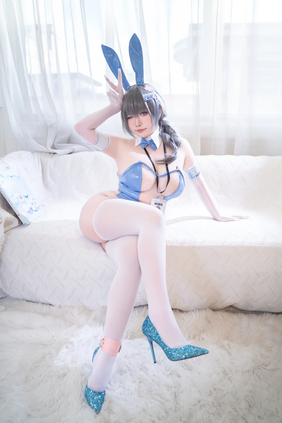 贞子蜜桃 - Nikke胜利女神 梅里兔女郎 [73P 1V] tg@simisebaisi15.webp