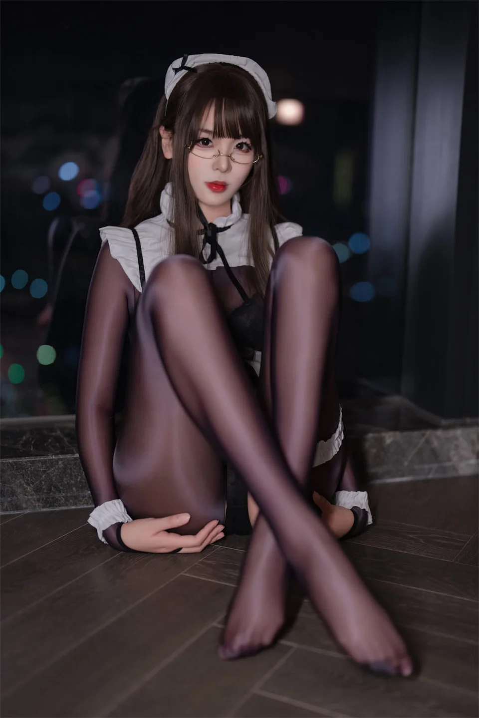 轩萧学姐 - No.065 连体丝女仆 [90P,1V-678MB] 006.webp