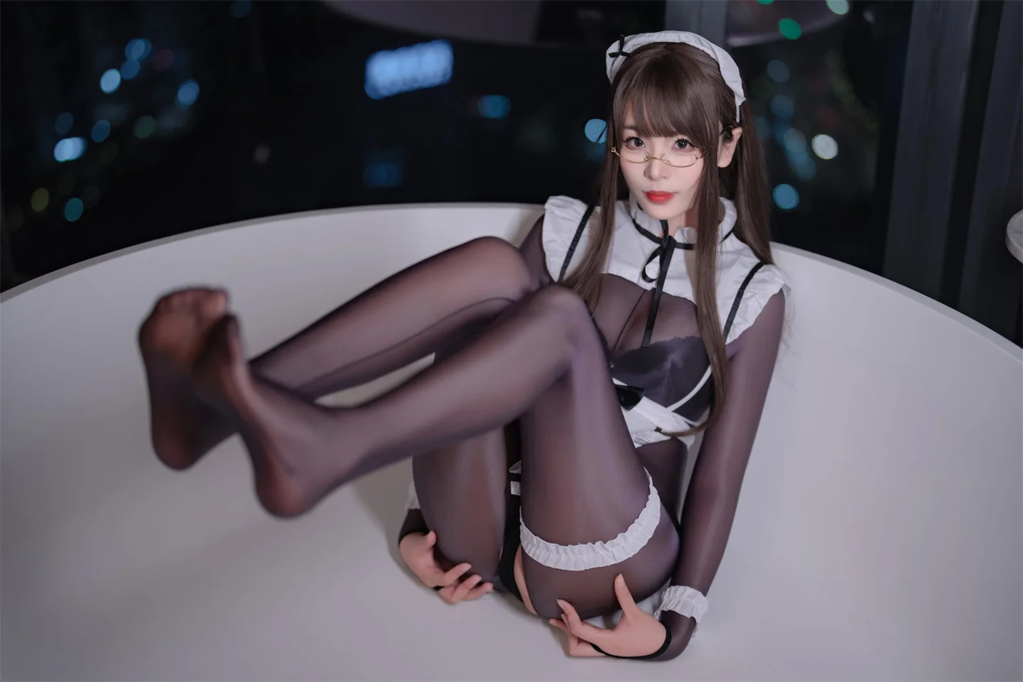 轩萧学姐 - No.065 连体丝女仆 [90P,1V-678MB] 011.webp