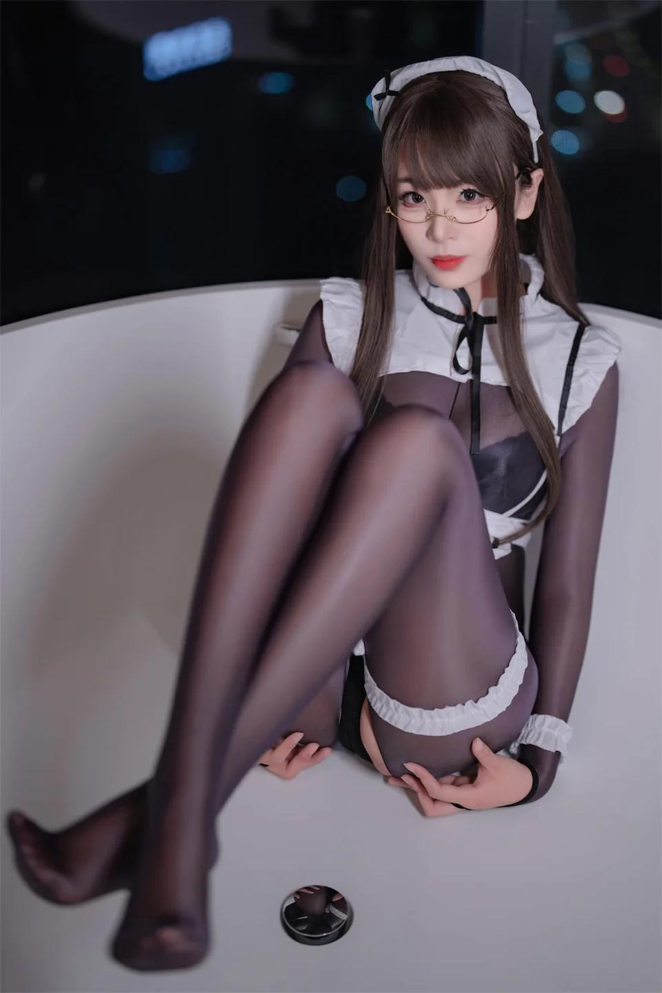 轩萧学姐 - No.065 连体丝女仆 [90P,1V-678MB] 032.webp