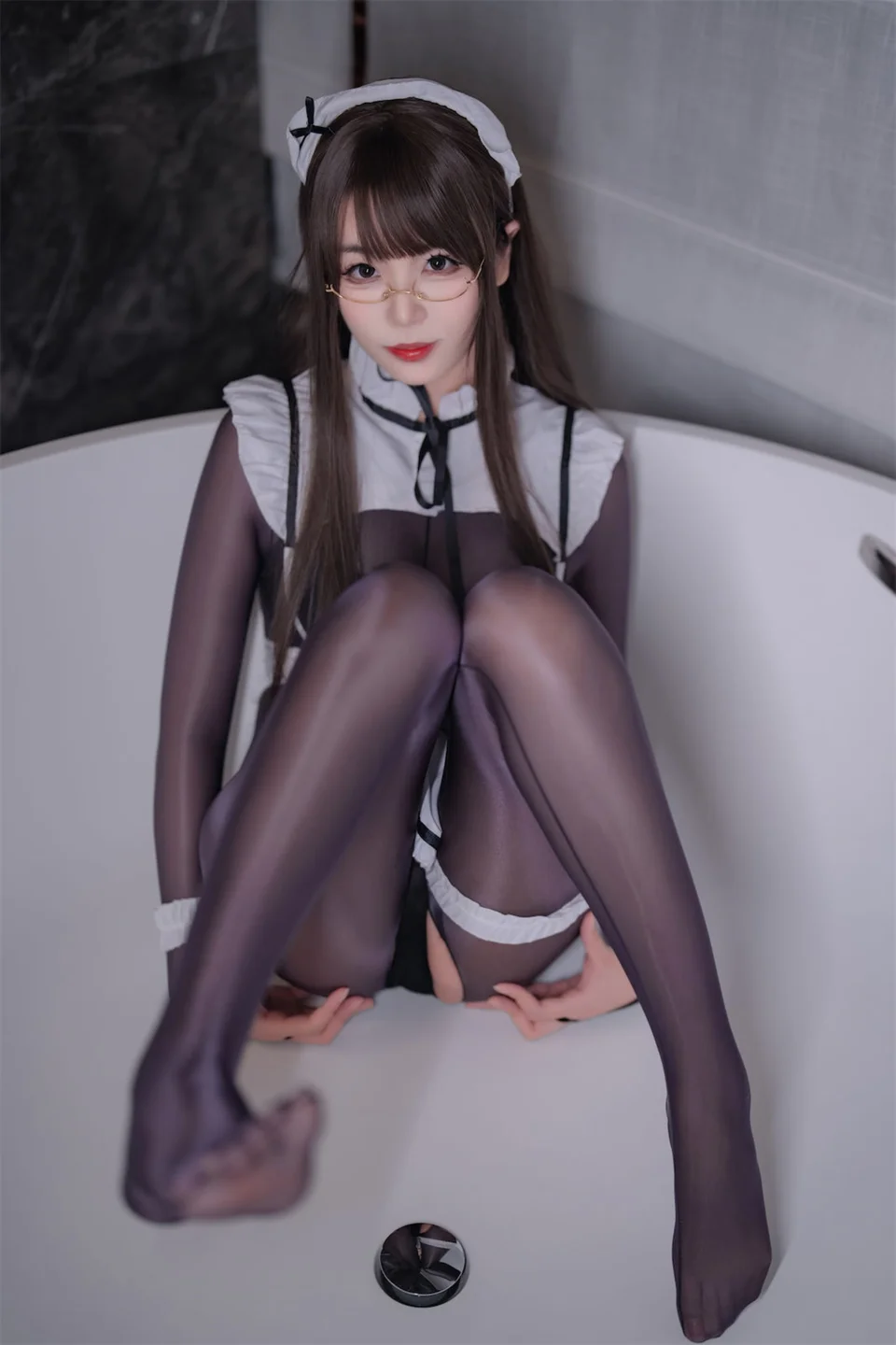 轩萧学姐 - No.065 连体丝女仆 [90P,1V-678MB] 034.webp