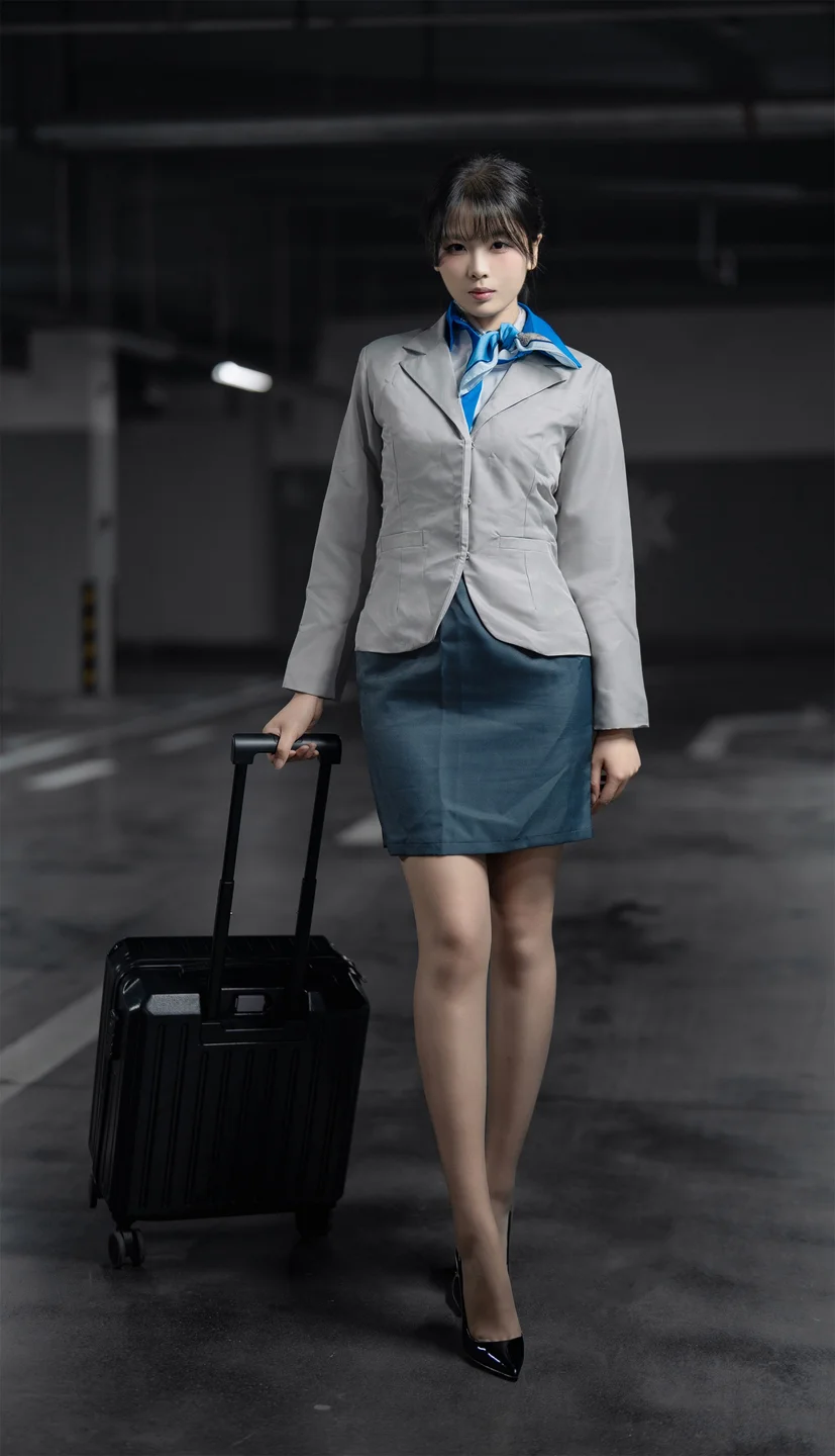 轩萧学姐 - No.067 空姐车库 [28P,1V-1.8GB]