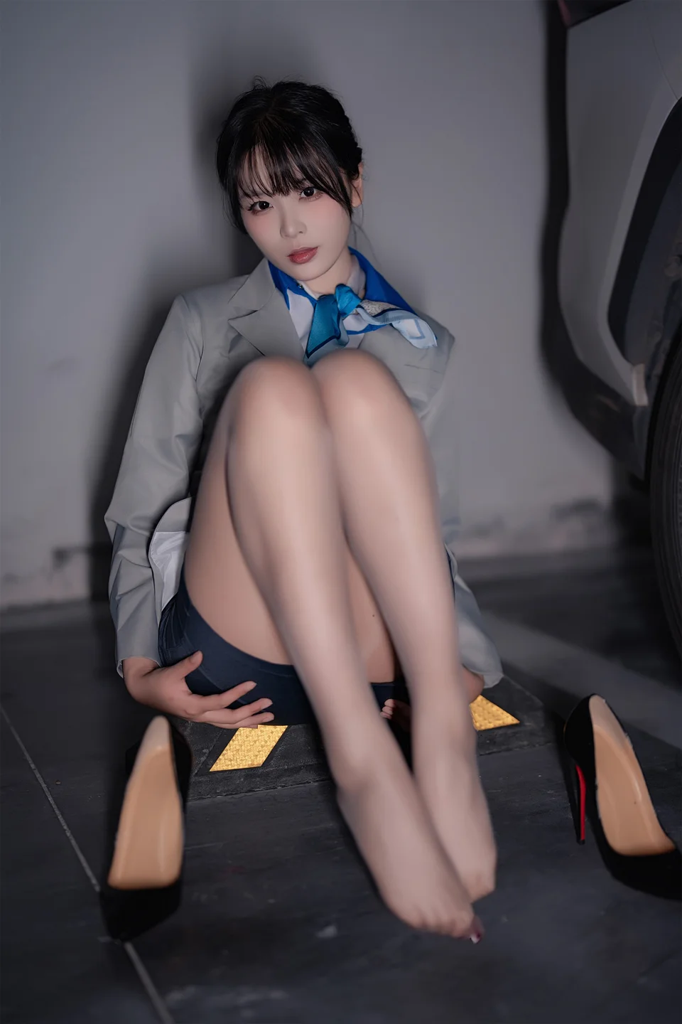 轩萧学姐 - No.067 空姐车库 [28P,1V-1.8GB] 018.webp