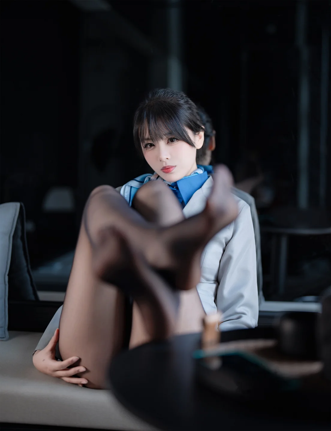 轩萧学姐 - No.068 空姐室内黑丝 [75P,1V-540MB] 006.webp