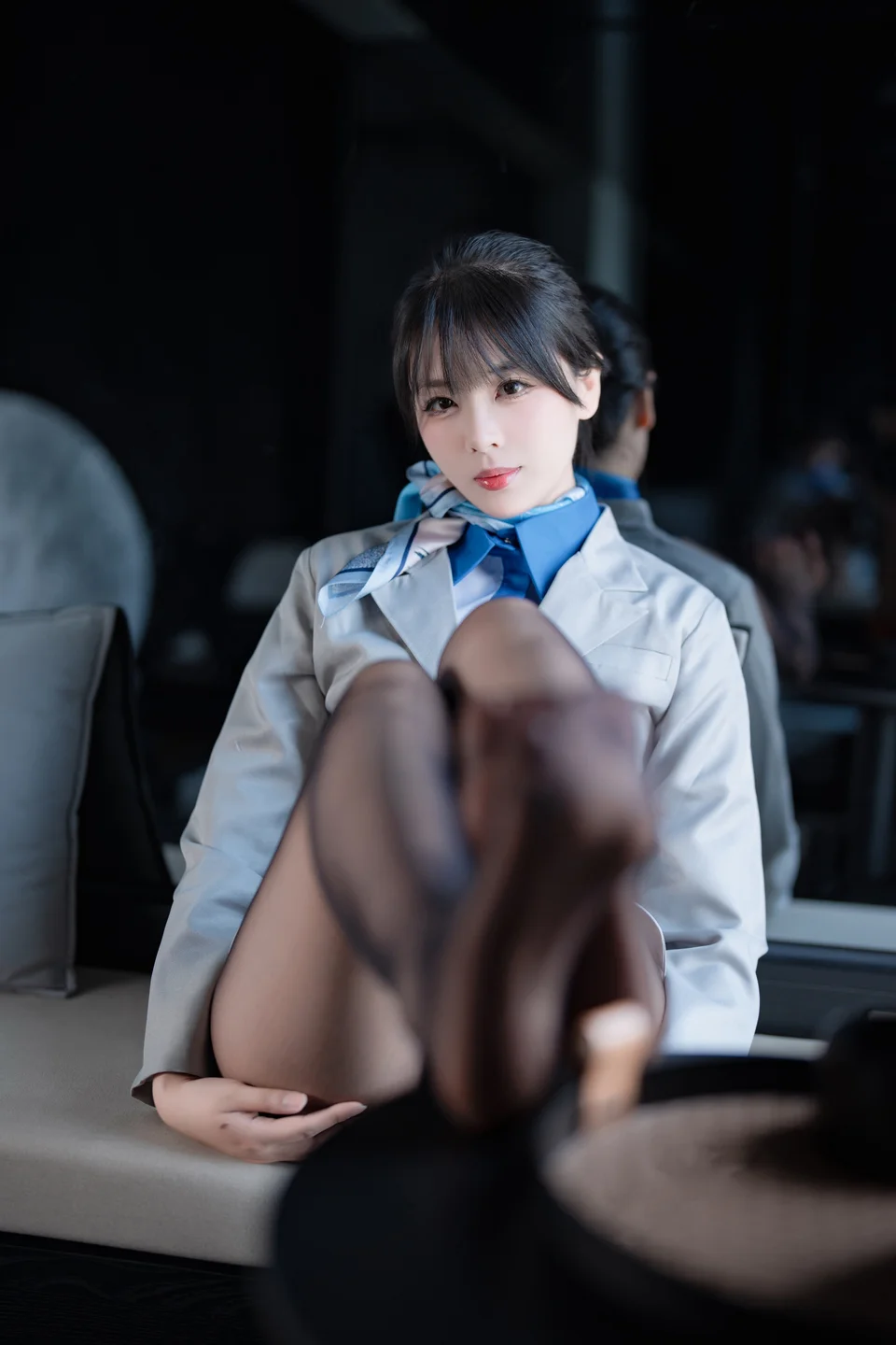 轩萧学姐 - No.068 空姐室内黑丝 [75P,1V-540MB] 007.webp