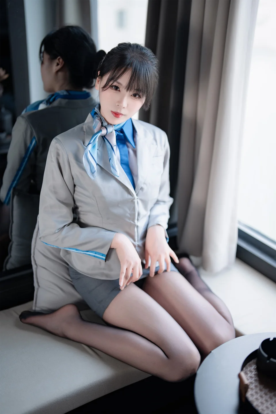 轩萧学姐 - No.068 空姐室内黑丝 [75P,1V-540MB] 028.webp