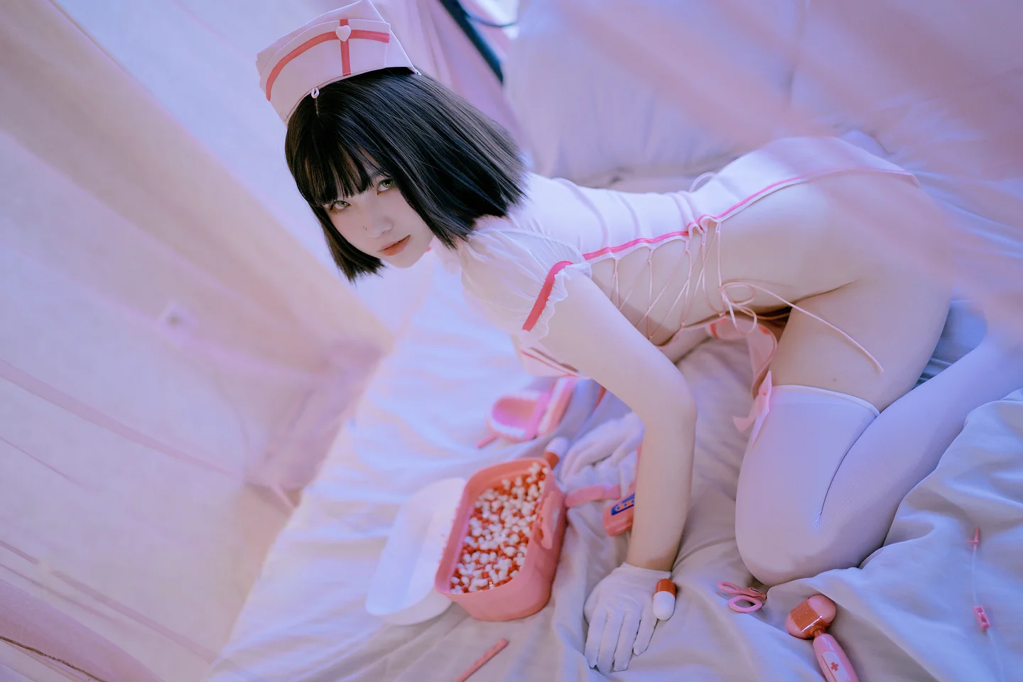 阿半今天很开心 – 粉护士 [37P] TG@simisebaisi011.webp