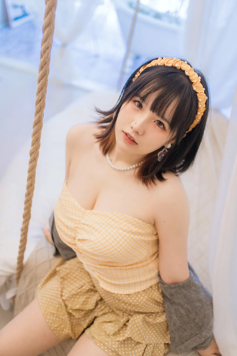 阿半今天很开心 – 黄色抹胸 [68P 1V] TG@icoset049.webp