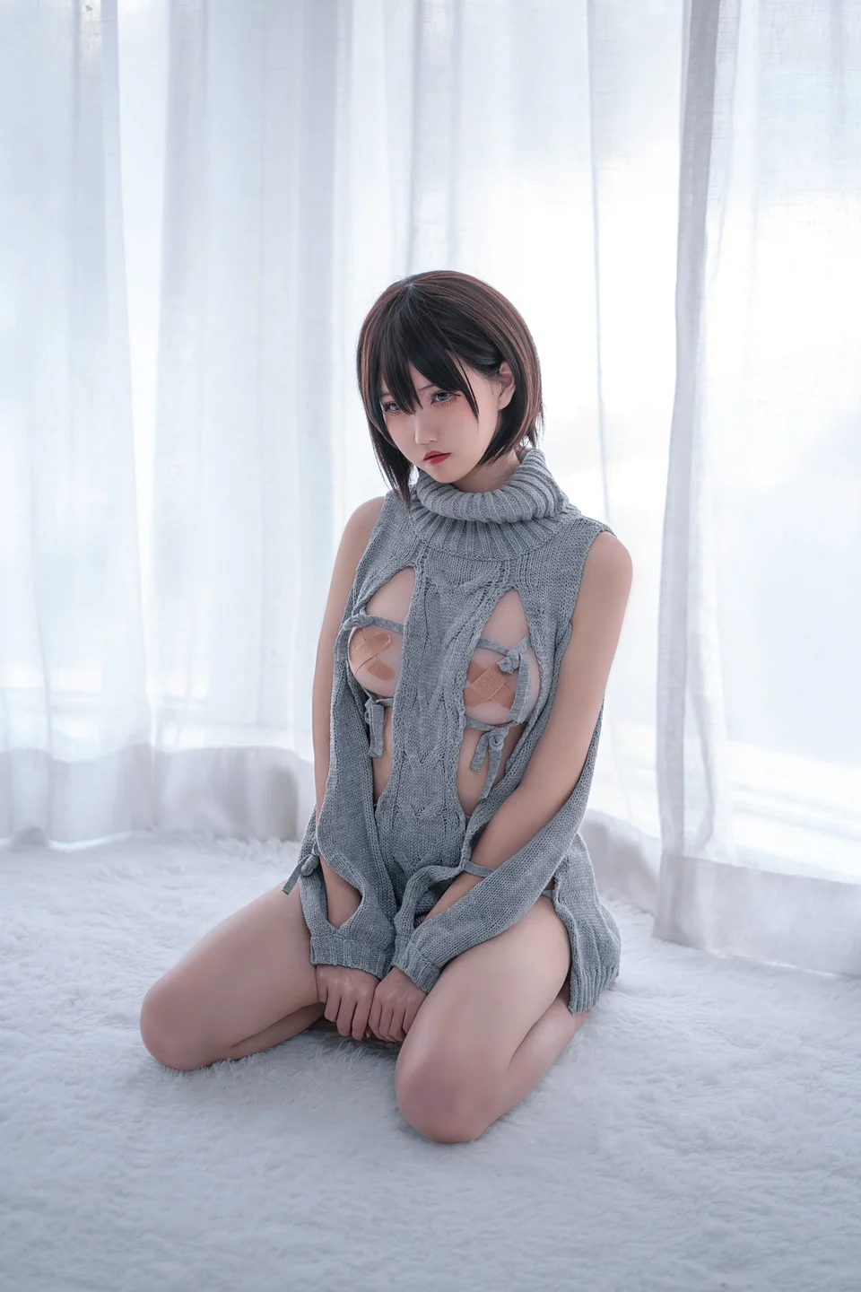 阿薰kaOri – 露背毛衣 [20P]