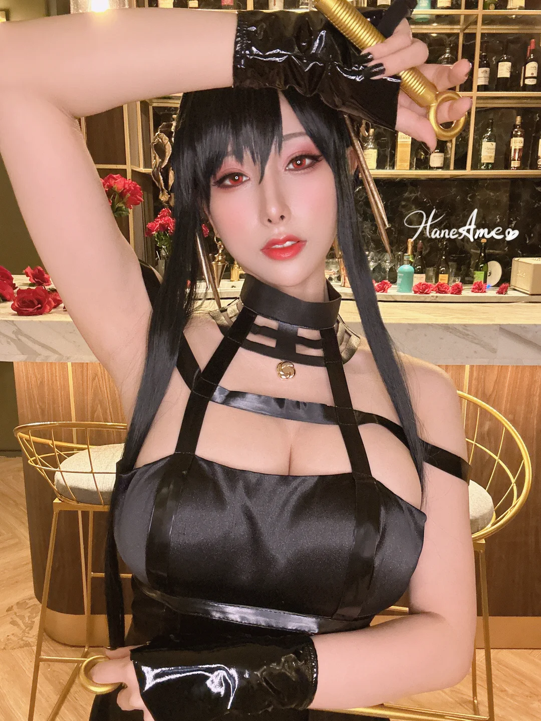 雨波_HaneAme - Yor Forger selfie set [67P-522MB] 19_SELF_YO_Dress_16.webp