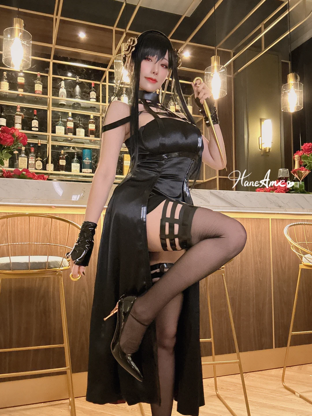 雨波_HaneAme - Yor Forger selfie set [67P-522MB] 21_SELF_YO_Dress_14.webp