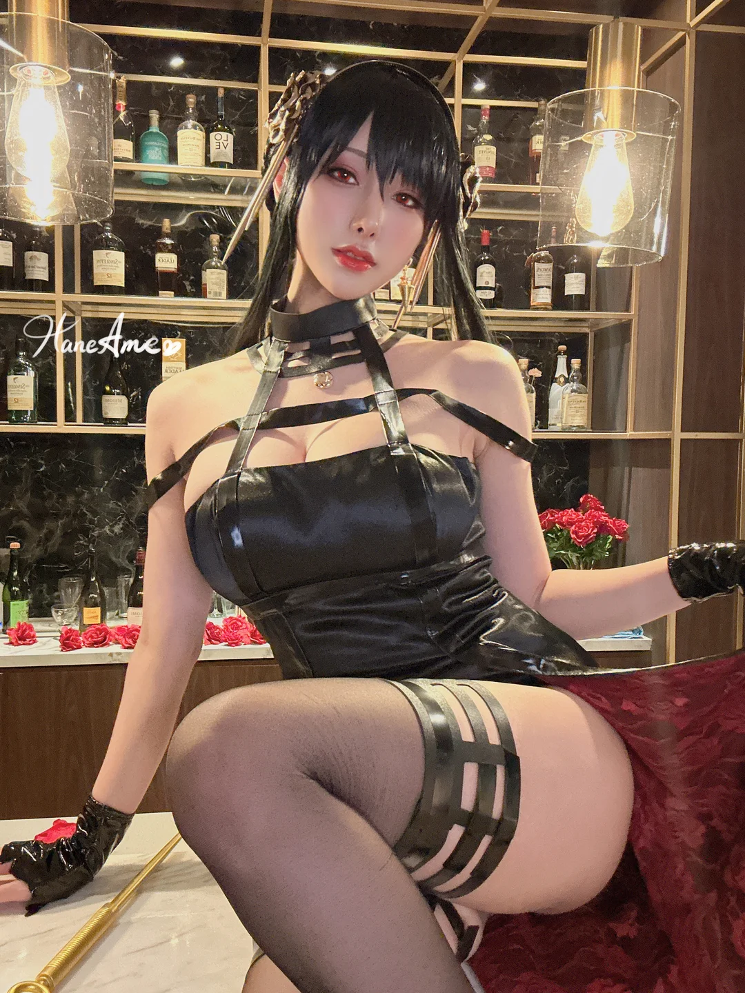 雨波_HaneAme - Yor Forger selfie set [67P-522MB] 31_SELF_YO_Dress_4.webp