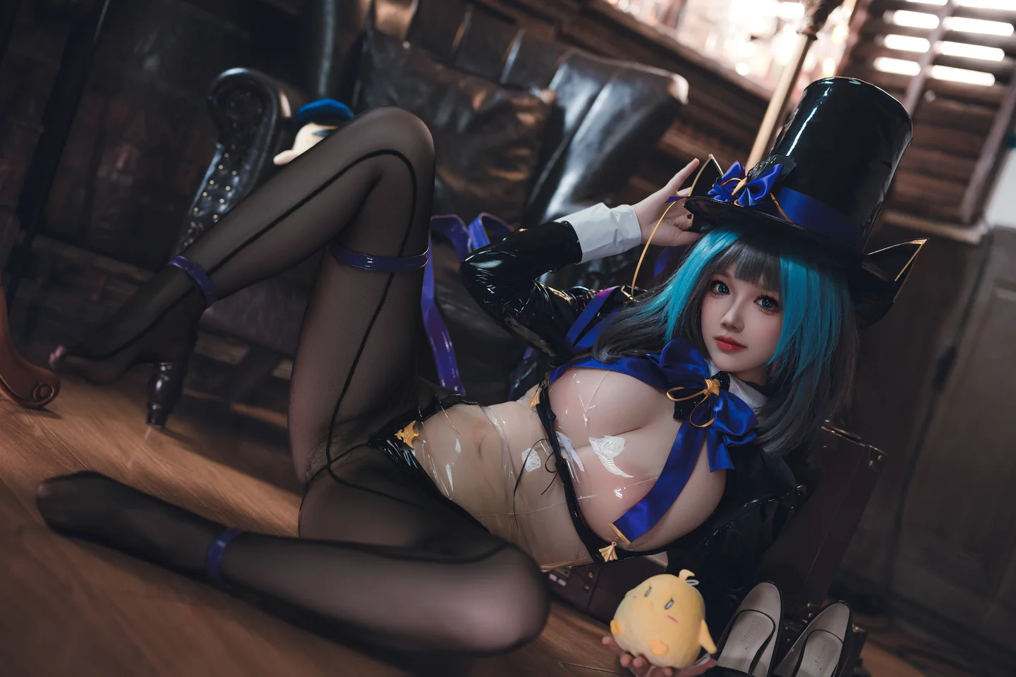 雪晴Astra – No.079 柴郡魔术师 [60P1V-750MB] TG@icoset038.webp