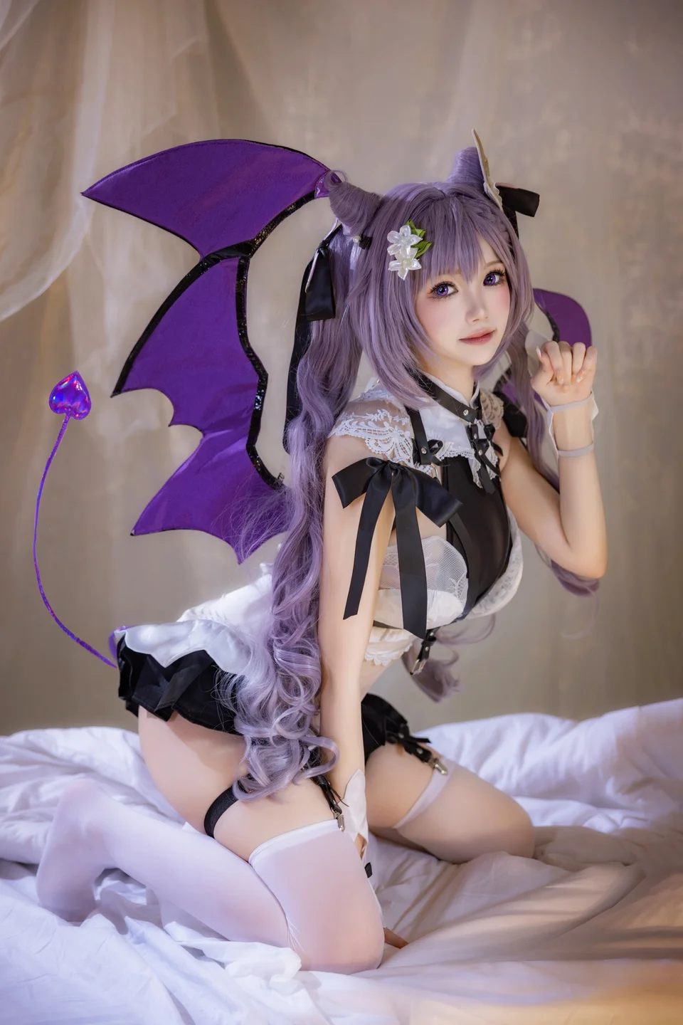 雪晴Astra 原神刻晴 恶魔拘束睡衣 [20P 4V] 20240922-133250(16).webp