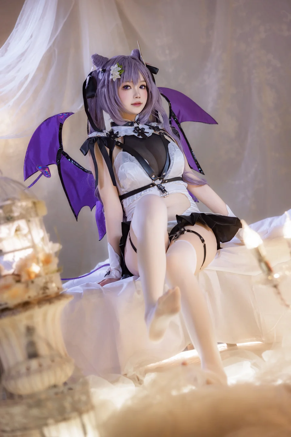 雪晴Astra 原神刻晴 恶魔拘束睡衣 [20P 4V] 20240922-133250(17).webp