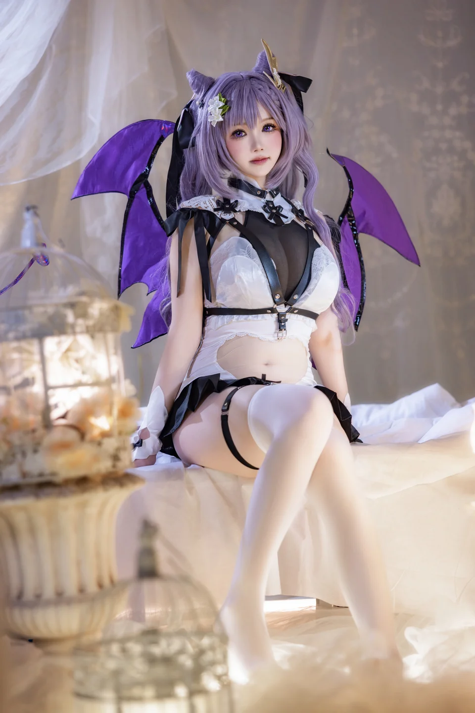雪晴Astra 原神刻晴 恶魔拘束睡衣 [20P 4V] 20240922-133250(18).webp