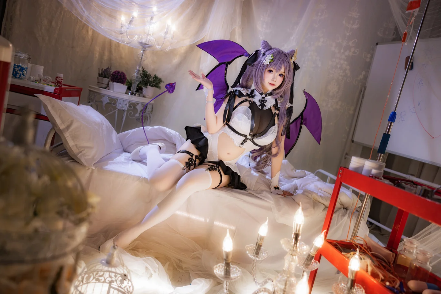 雪晴Astra 原神刻晴 恶魔拘束睡衣 [20P 4V] 20240922-133250(7).webp