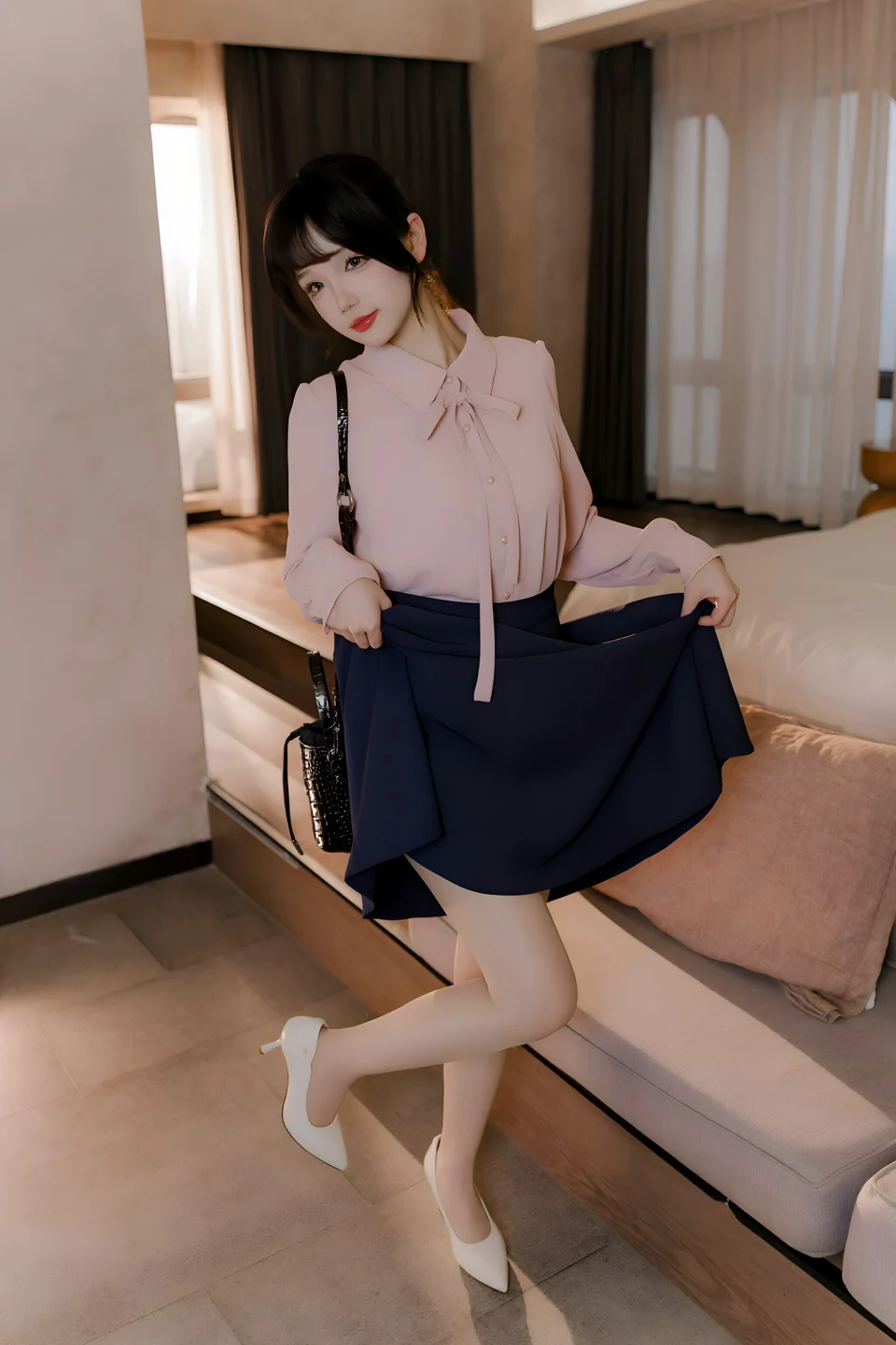 雪晴Astra - 肉丝通勤OL [71P,1V-1.36GB] 003.webp