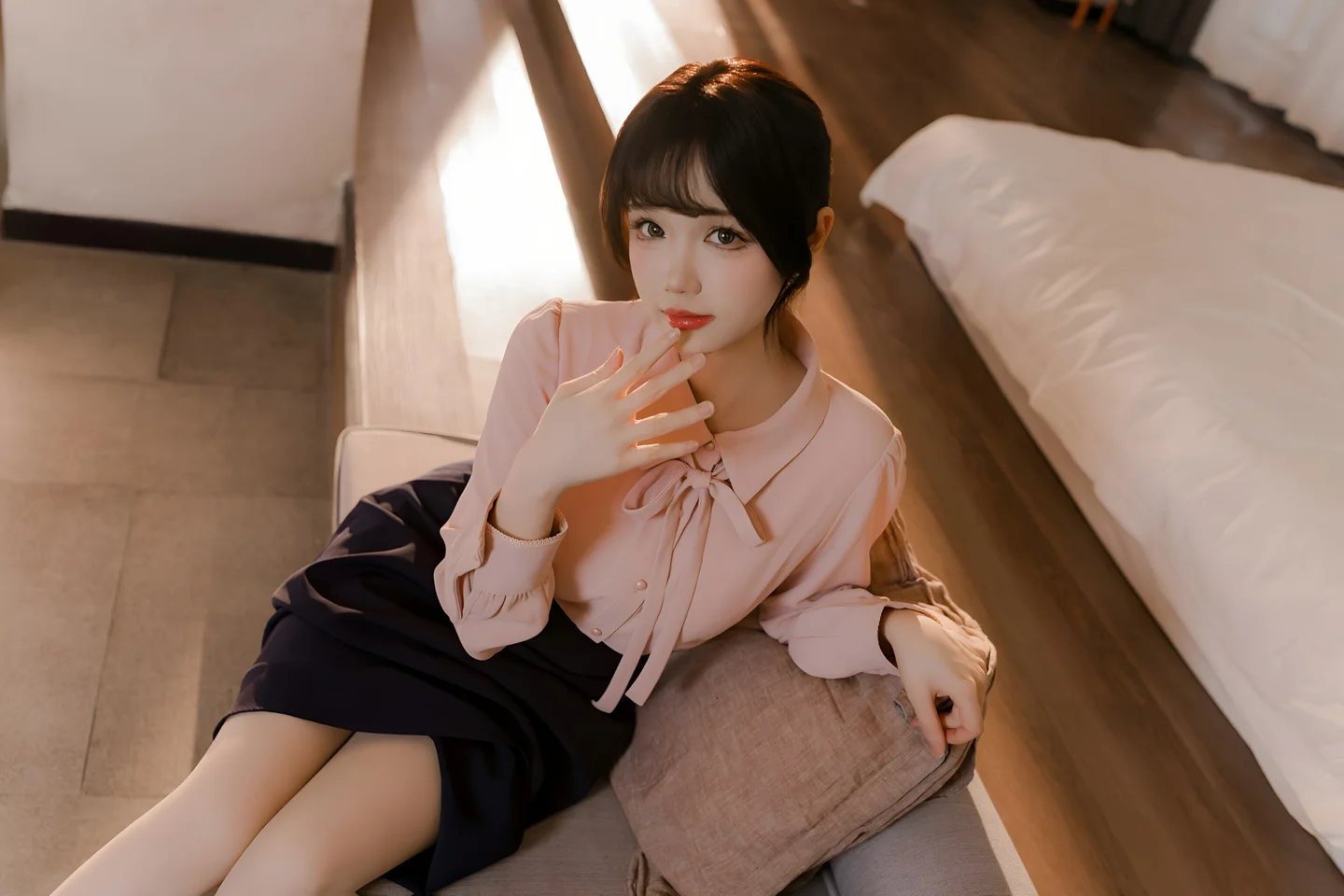 雪晴Astra - 肉丝通勤OL [71P,1V-1.36GB] 007.webp