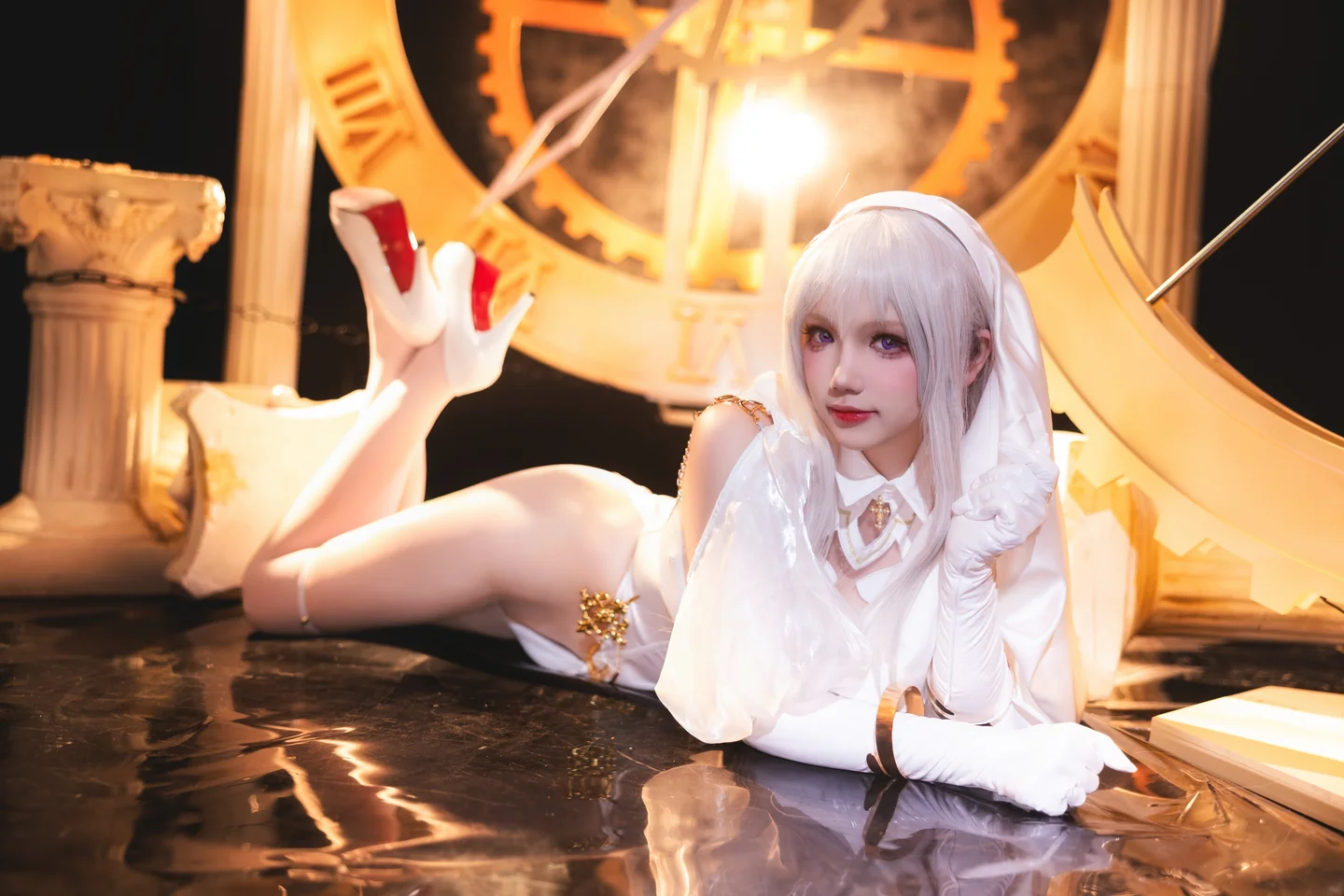 雪晴Astra - No.089 圣天使修女 [58P,2V-1.64GB] 030.webp