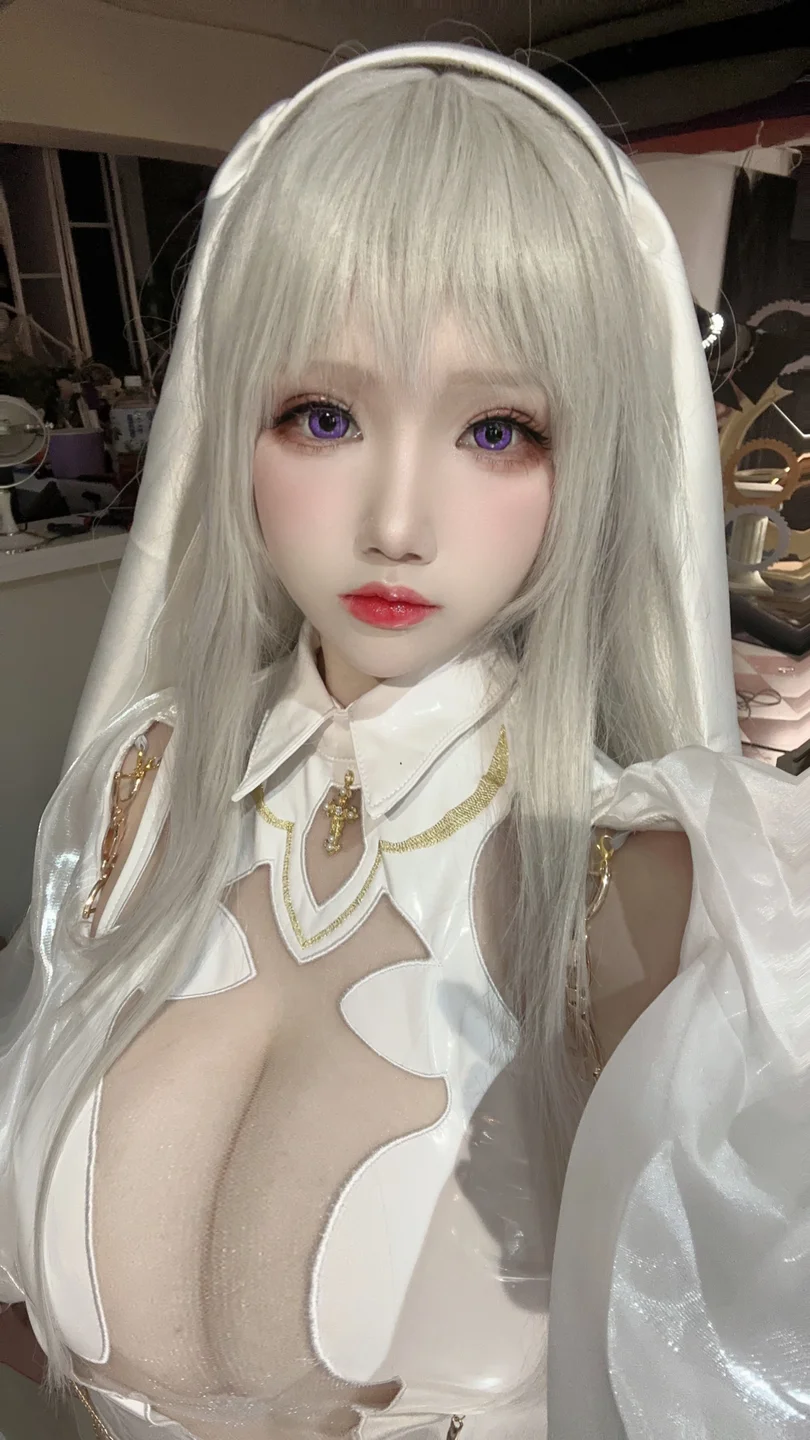 雪晴Astra - No.089 圣天使修女 [58P,2V-1.64GB] 058.webp