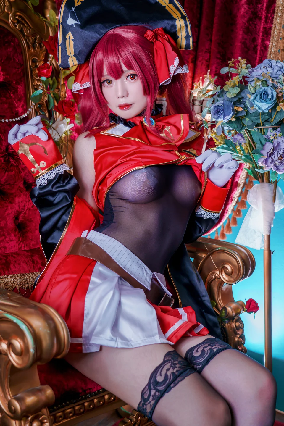 雪貓Yuki – Houshou Marine [38P-154MB] 【丝足阁写真】007.webp