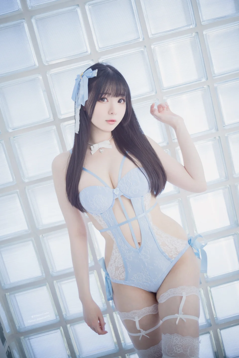 霜月shimo – Blue Lingerie [41P-323MB] 【丝足阁写真】020.webp