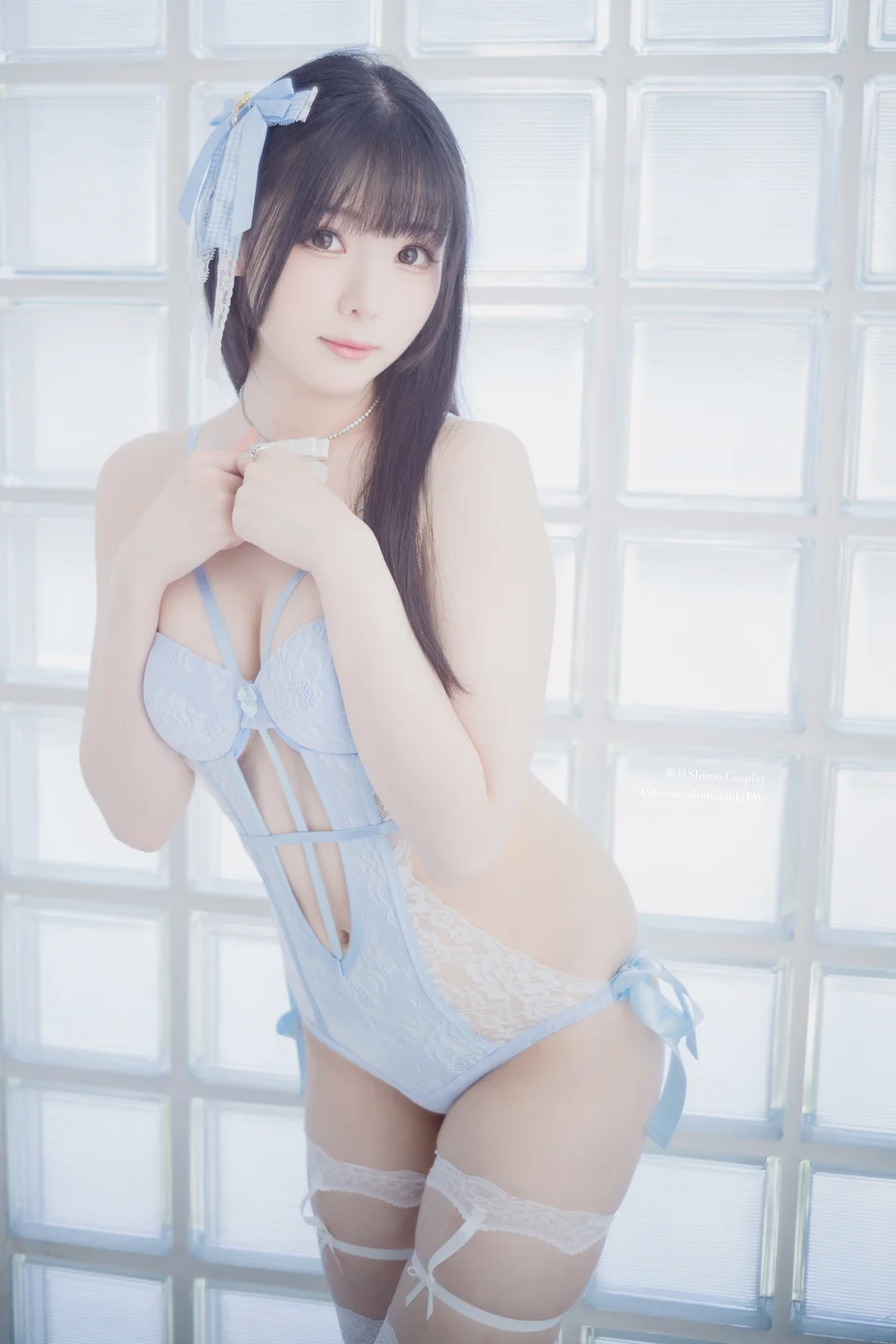 霜月shimo – Blue Lingerie [41P-323MB] 【丝足阁写真】023.webp